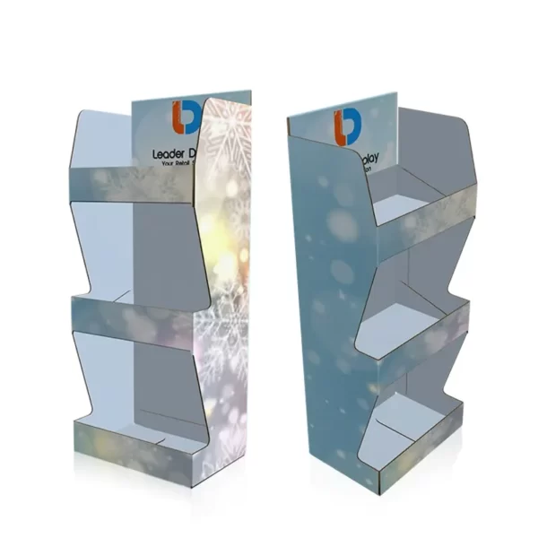 Custom 3 Tier Cardboard Marketing Displays Cases
