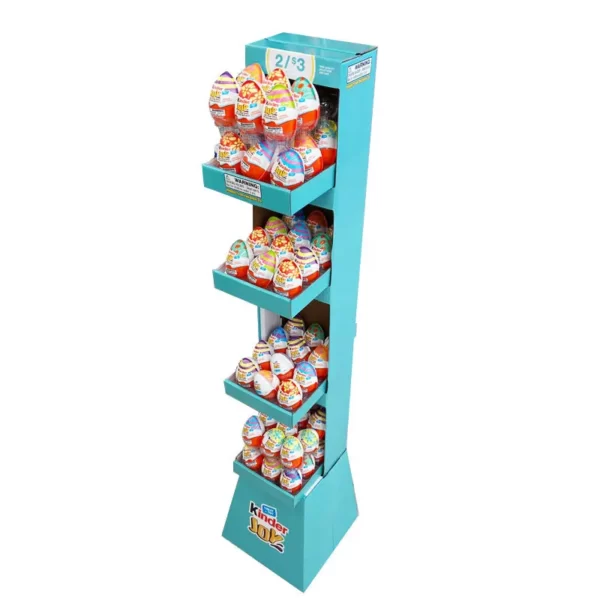 Snack Food Corrugated Paper Shelf Display Rack