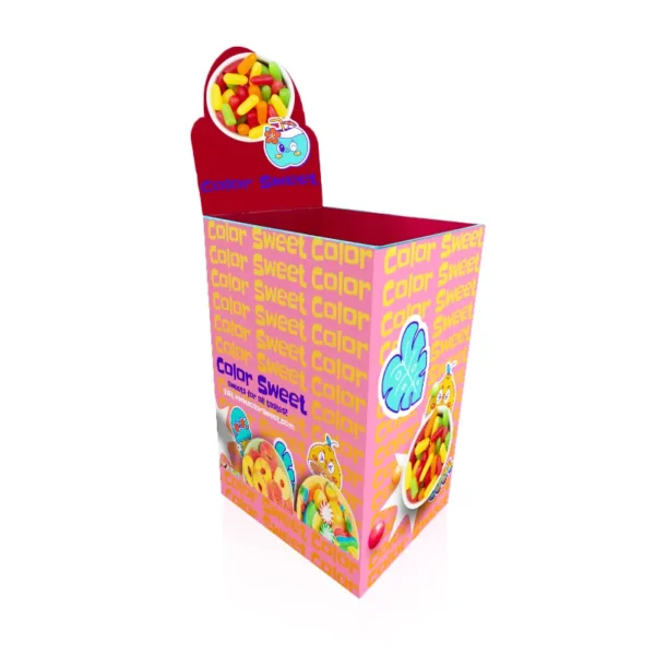 Supermarket Retail Floor Candy Storage Bins Display Stand - Image 4