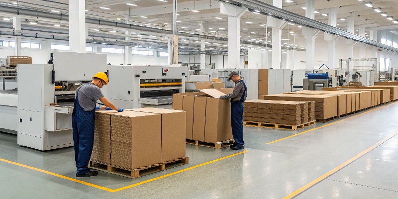 A state-of-the-art manufacturing facility for cardboard displays