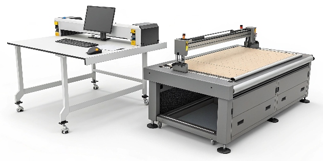 An image comparing die cutting and digital cutting methods