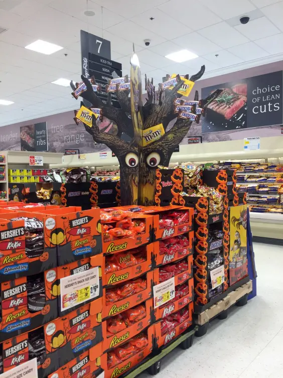 Halloween themed PDQ display