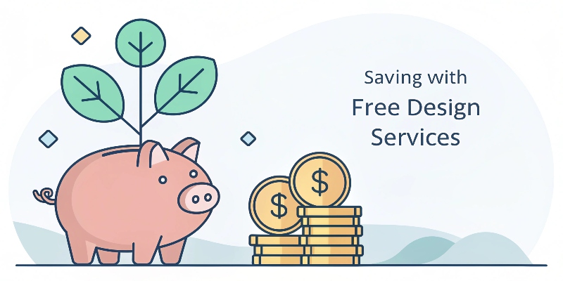 Saving money with free design services
