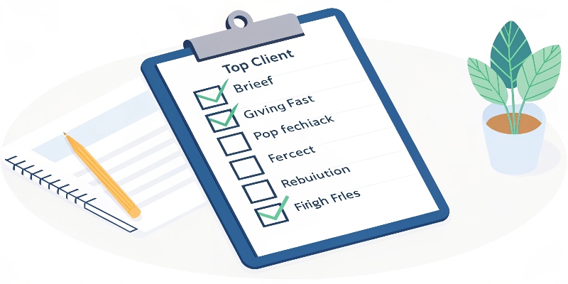 A checklist for clients to prepare for a POP display project