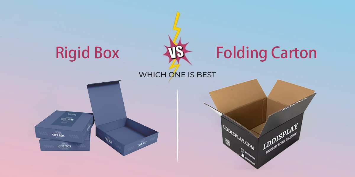 A side-by-side comparison of a generic brown box and a vibrant, custom-printed box.