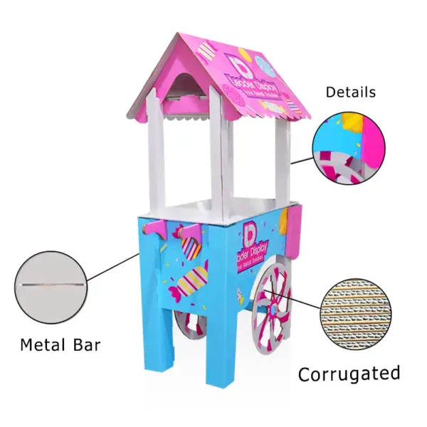  Children's Toy Car Display corrugated Cardboard Snack Rack candy Display Rack