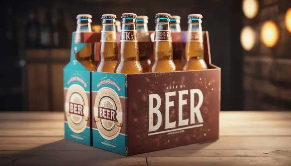 A diagram showing the clever structural design of a wine box with custom inserts.