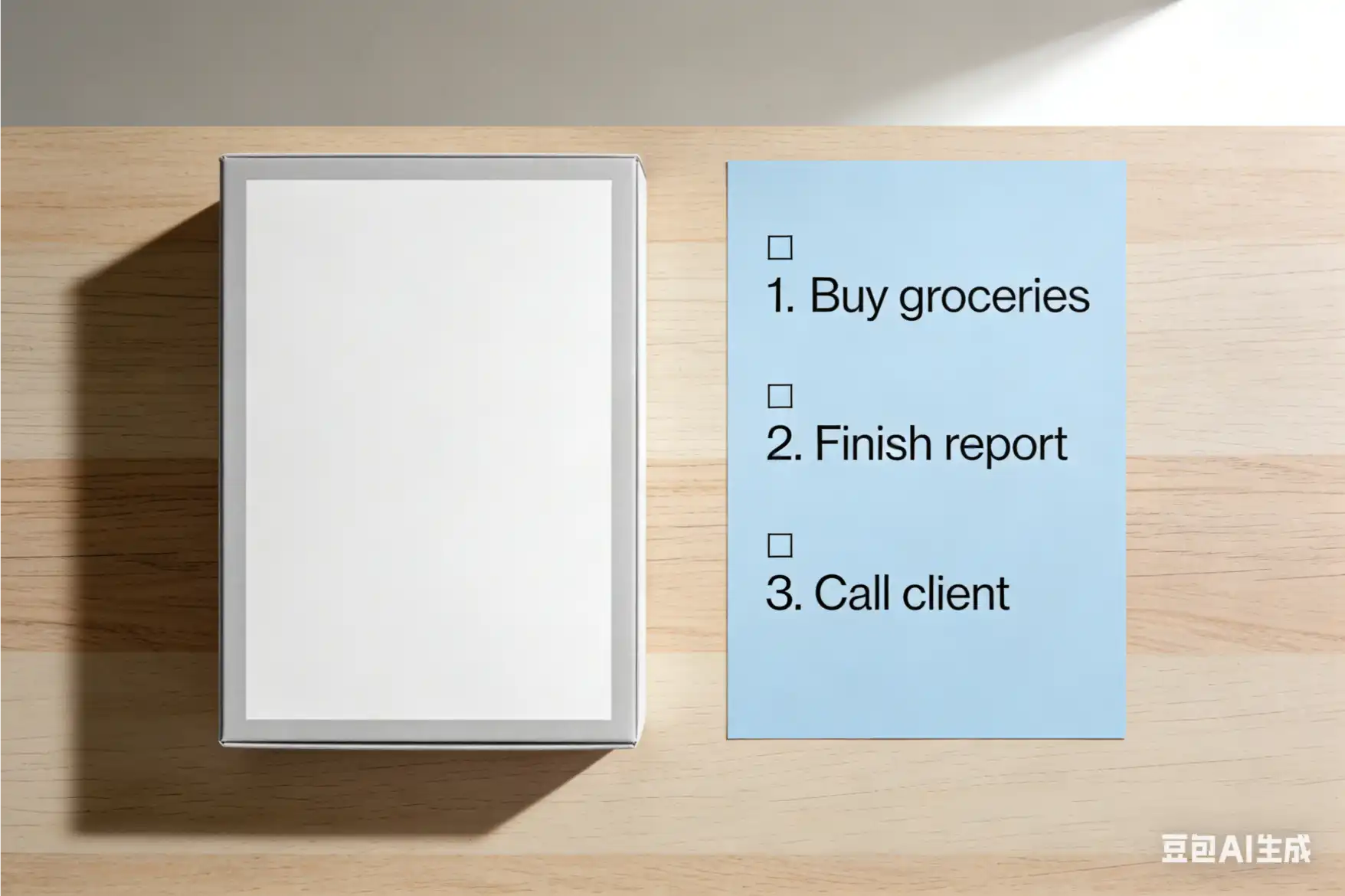 Tips to Speed Up Box Orders A checklist or to-do list next to a box design