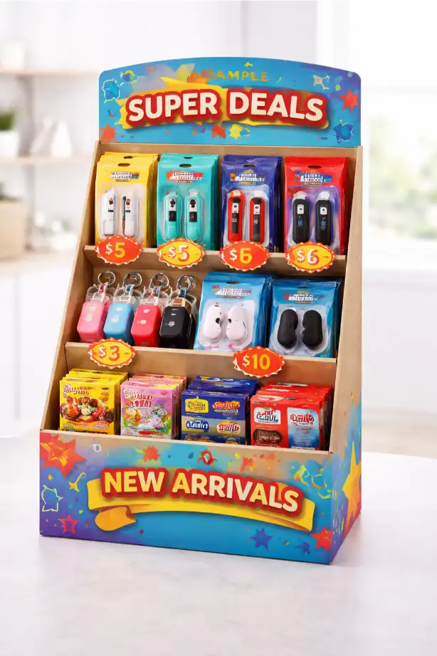 cardboard display sample for small products