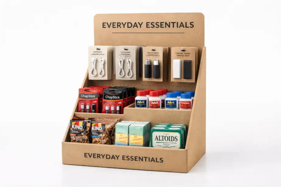 cardboard display for small products