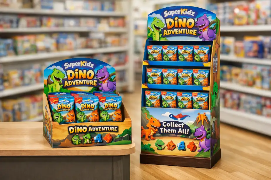 counter display vs floor display