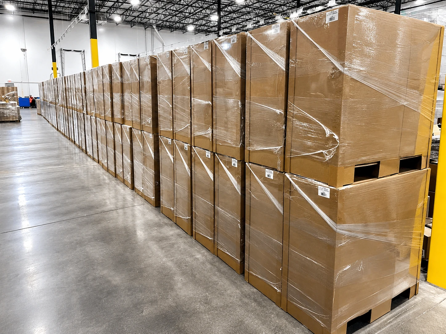 Export shipment support for custom Costco display projects