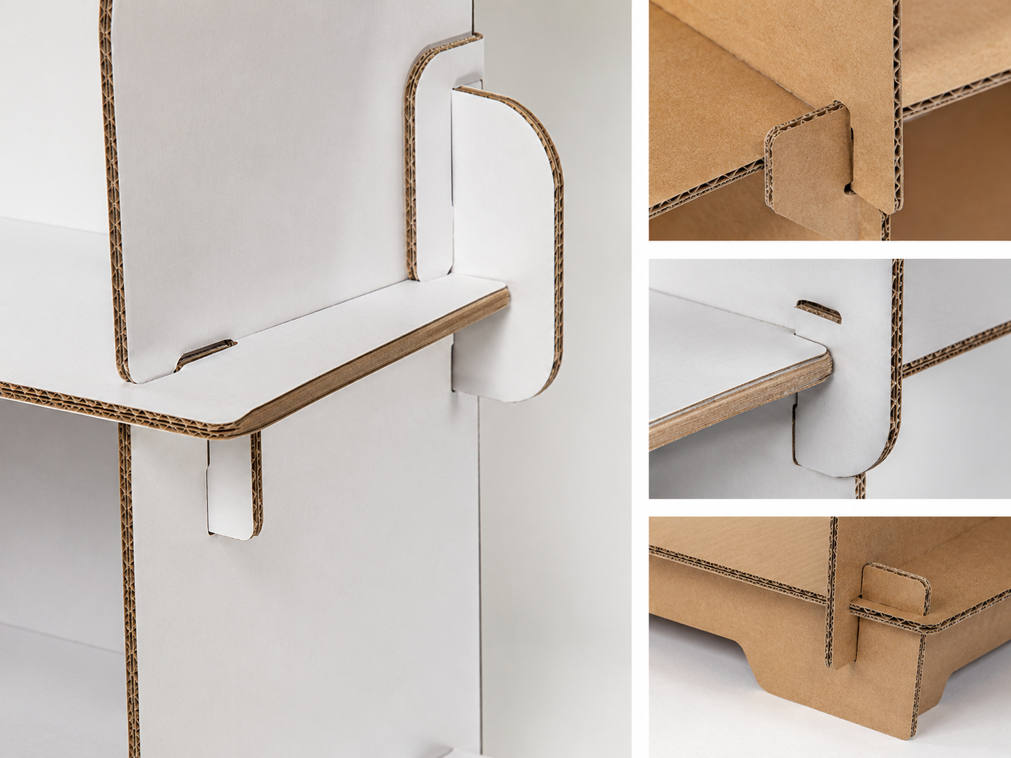 Locking and reinforcement structure of a cardboard pallet display