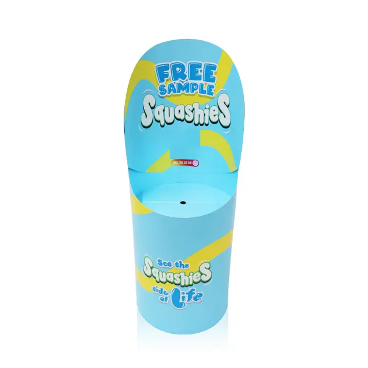 Custom shaped cardboard dump bin display for retail promotions