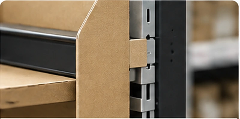 Sidekick display attachment and load support structure mounted to retail shelving
